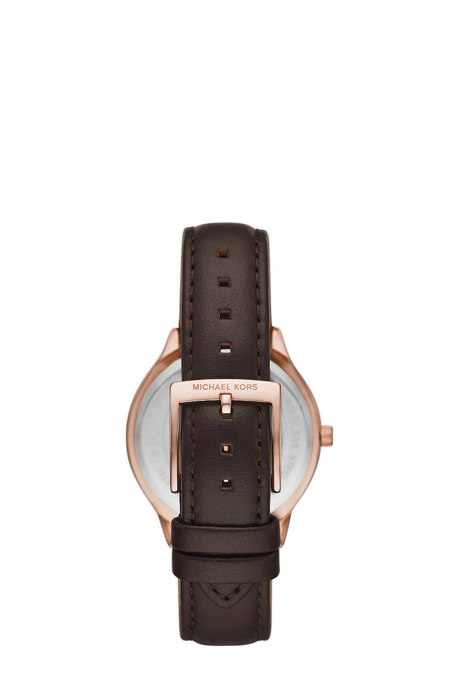 Michael Kors horloge MK7489 Slim Runway roségoudkleurig