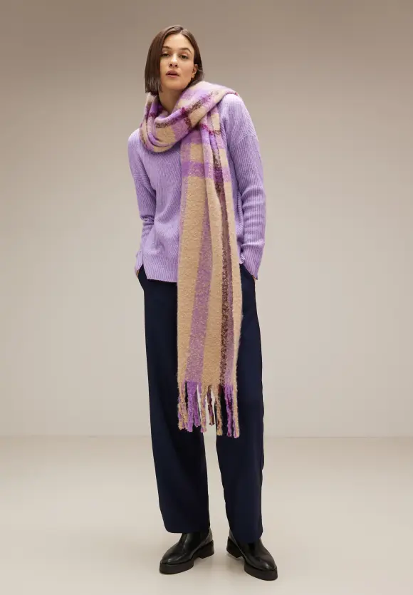 Pullover mit Struktur - soft pure lilac melange