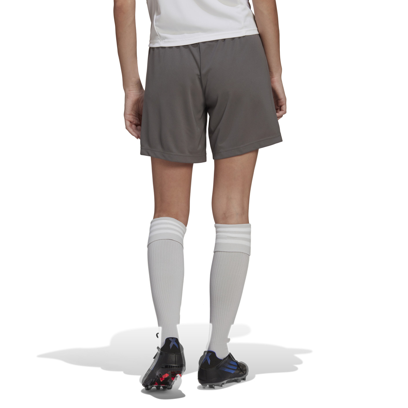 Adidas Entrada 22 Voetbalbroekje Dames Grijs Wit