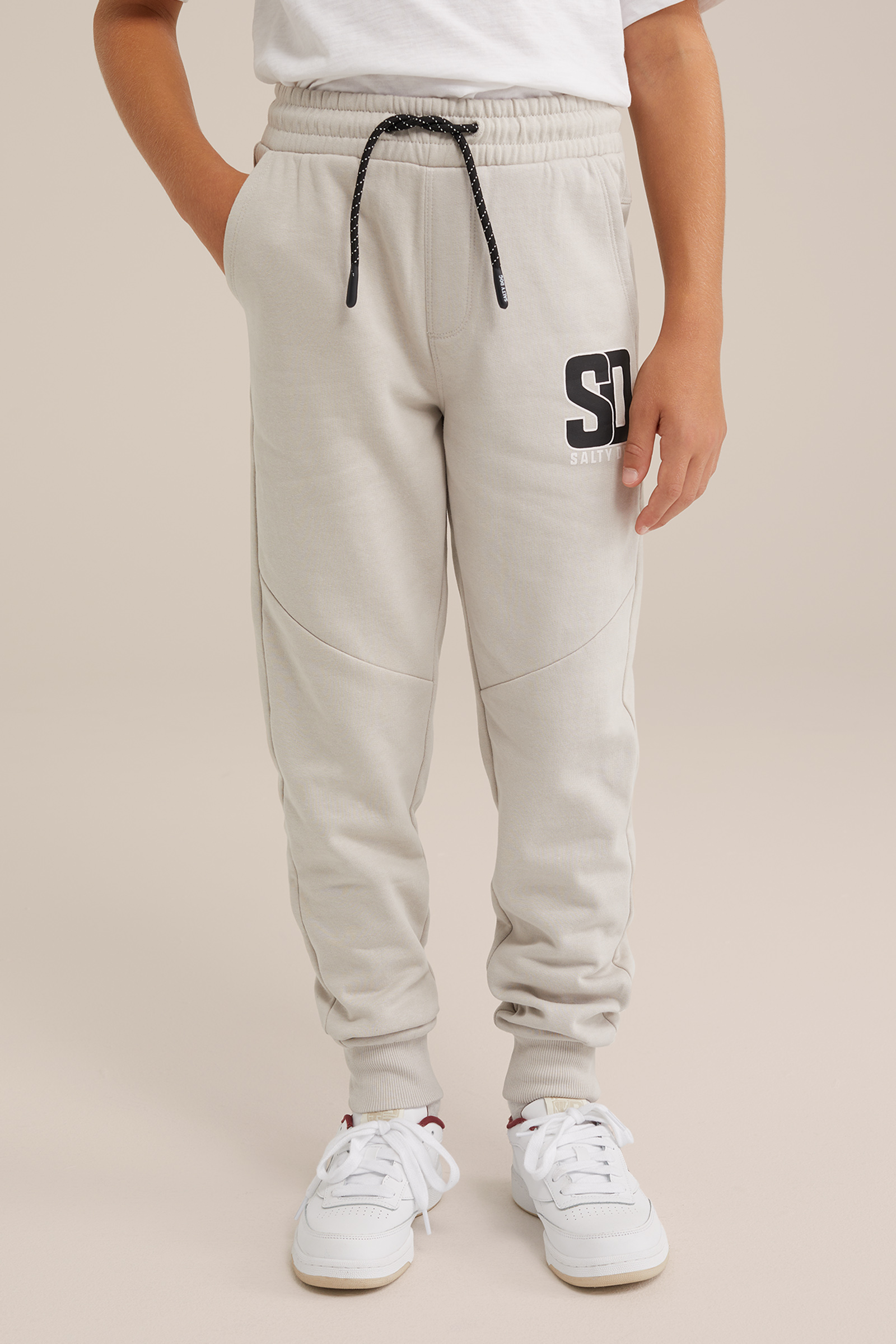 Jongens joggingbroek met opdruk Blue Ridge Lichtgrijs