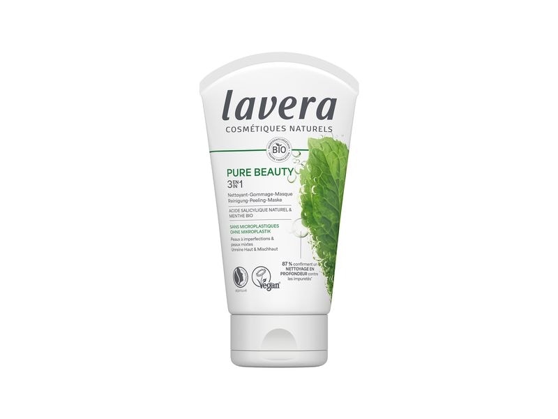 Lavera Maske Pure Beauty 3-in-1 Peeling 125 ml Natürliche Pflegemaske