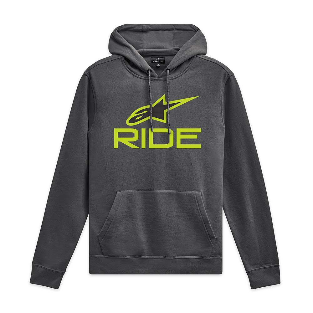 Alpinestars - Sweat à capuche Ride 4.0 Charcoal / Vert / Noir