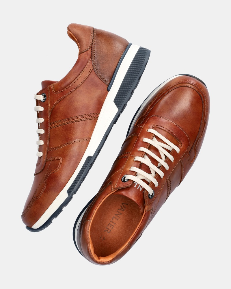 Van Lier Positano Lage sneakers  - cognac