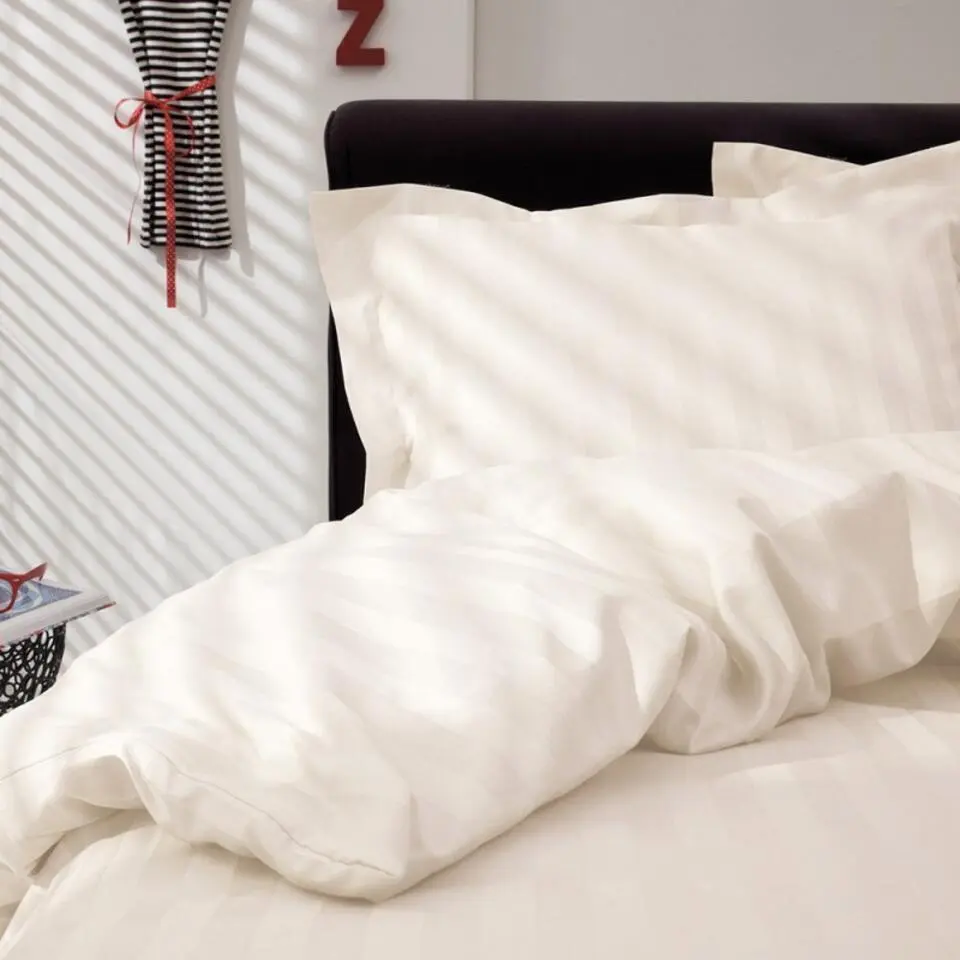 Dekbedovertrek Damai Linea Ivory Satijn-140x200/220
