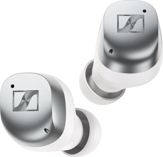 Sennheiser Momentum 4 true wireless in-ear høretelefoner (hvid-sølv)
