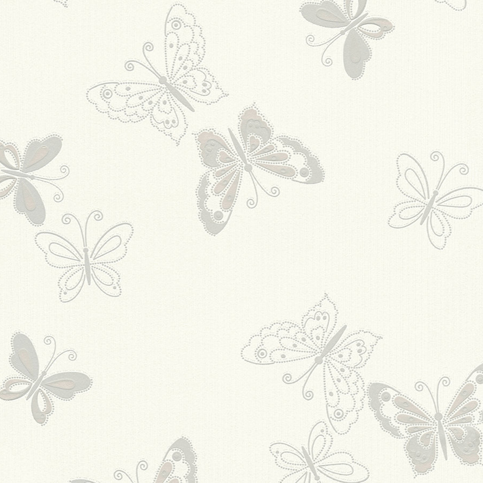 Vliestapete HAPPY SPRING - beige-grau - 10 Meter