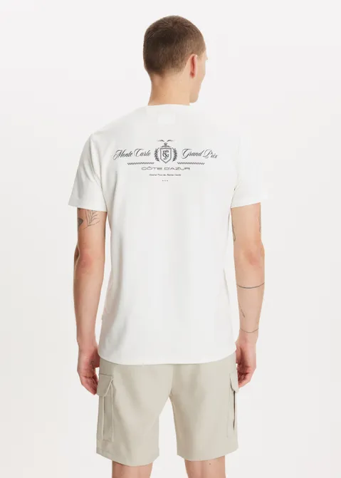 T-shirt met print grand prix off-white (WIT.O)
