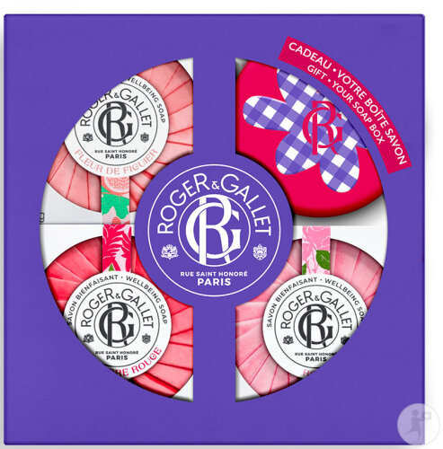 Roger&Gallet Trio Savons Bienfaisants Fleur De Figuier/Gingembre/Rose 100g