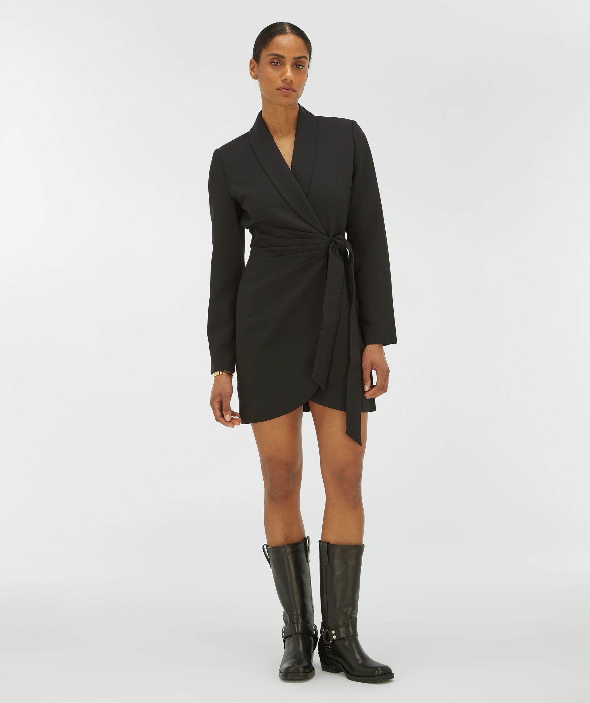JV-BONITA overslagjurk - black