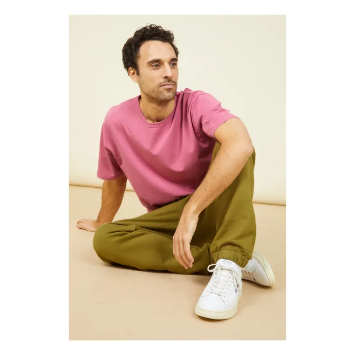 SMALLABLE BASICS T-Shirt Oversize Homme Coton Bio | Vieux Rose