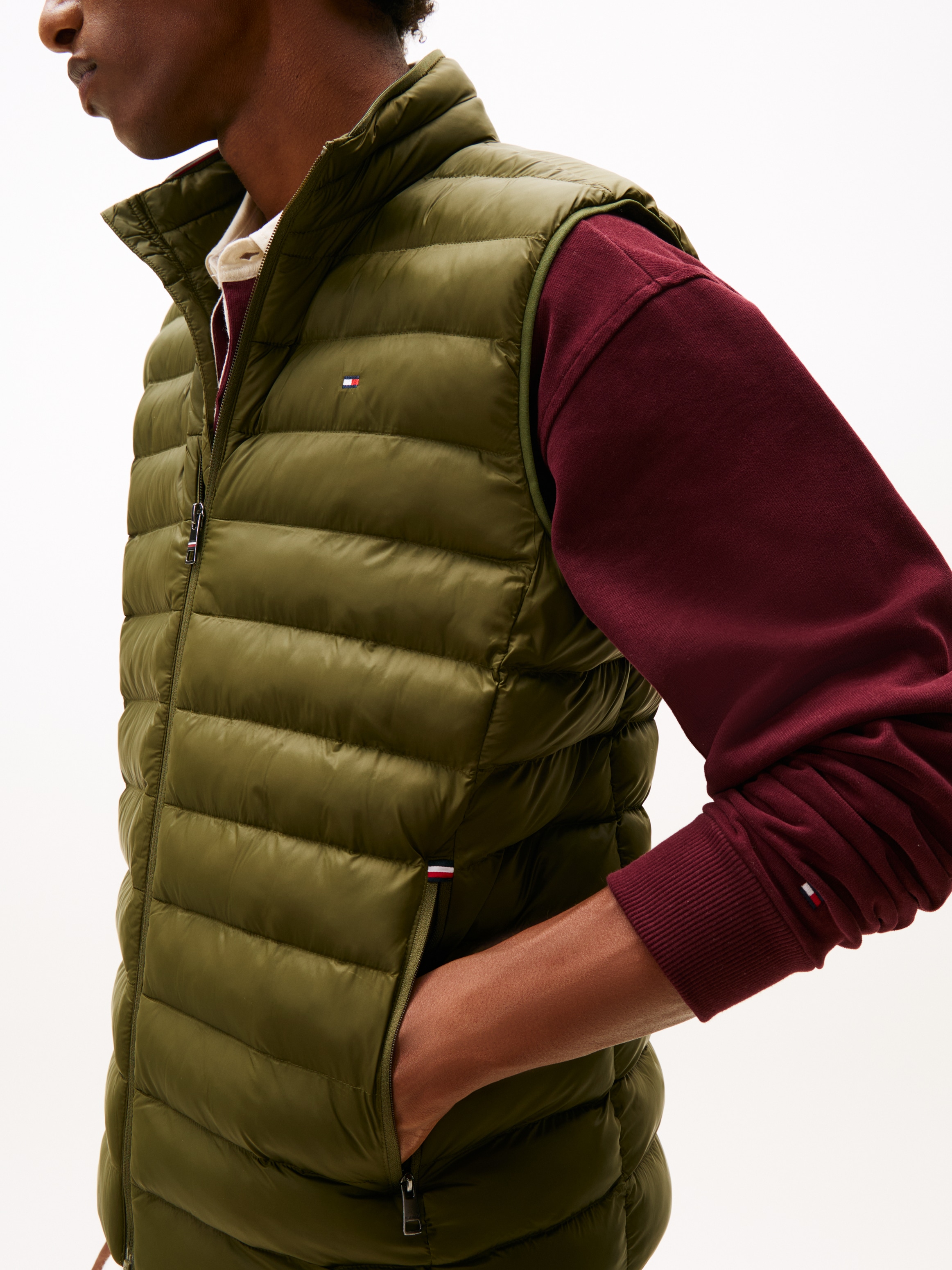 Tommy Hilfiger Steppweste »PACKABLE RECYCLED VEST« mit Logostickerei
