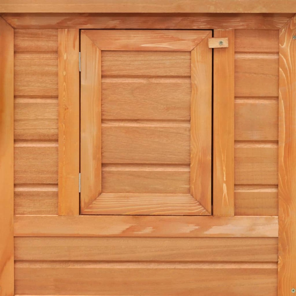 Poulailler d'extérieur avec 1 nichoir 192 x 75 x 103 cm bois marron et vert