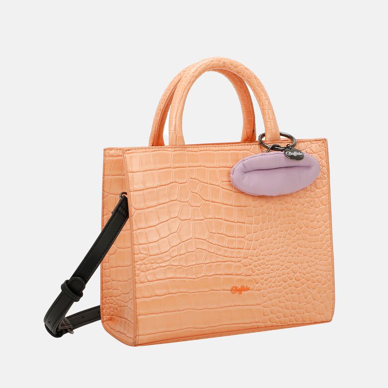 Big Boxy Collection Croco Orange Tan