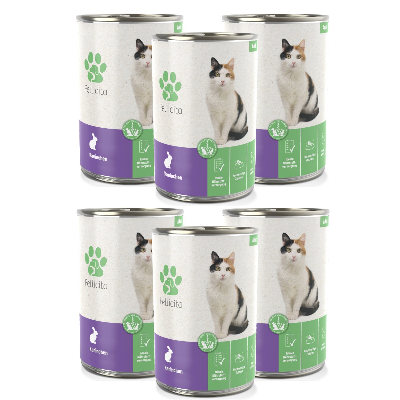 Fellicita Kaninchen pur 6x 400g