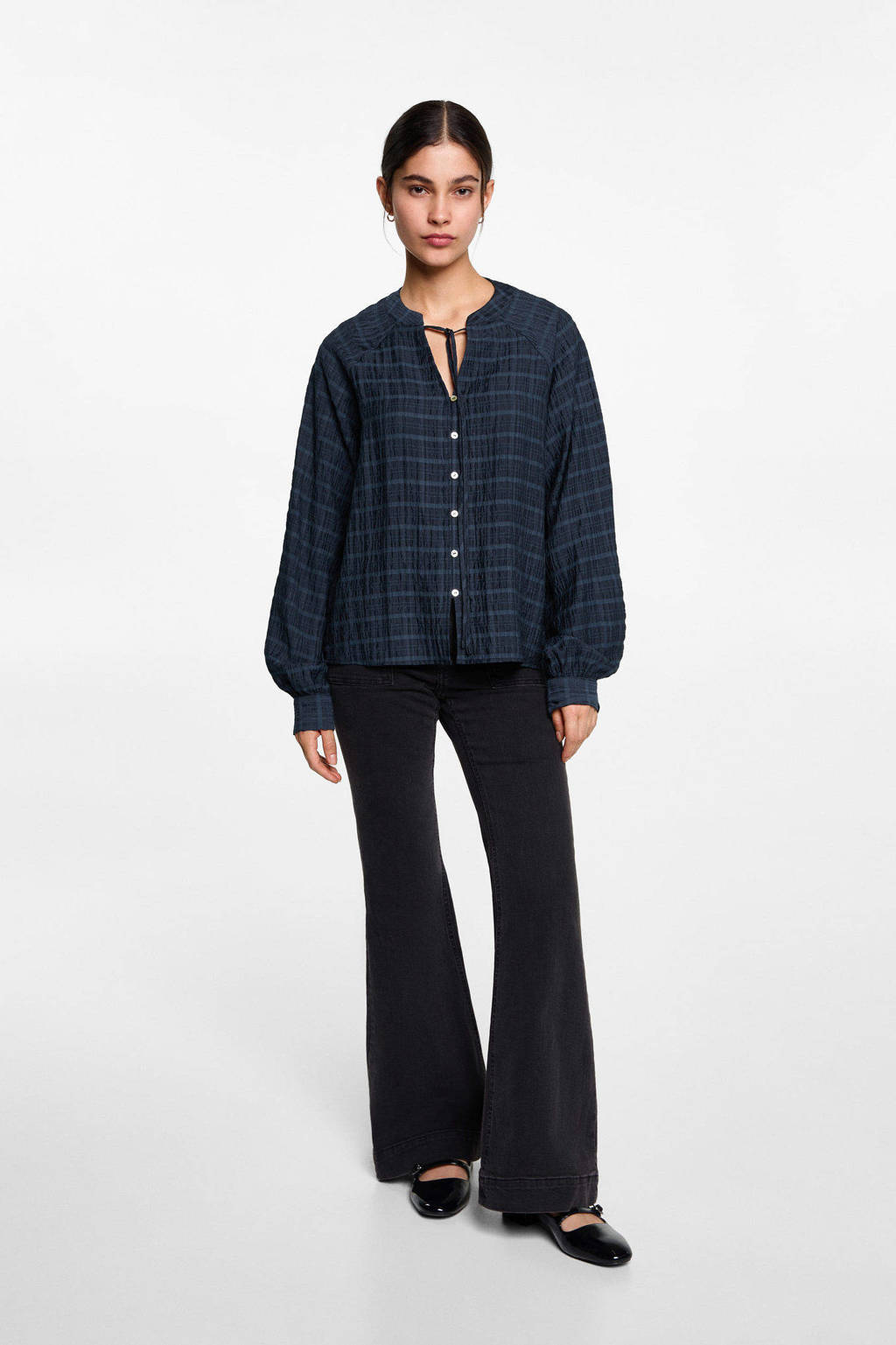 MANGO TEEN blouse donkerblauw