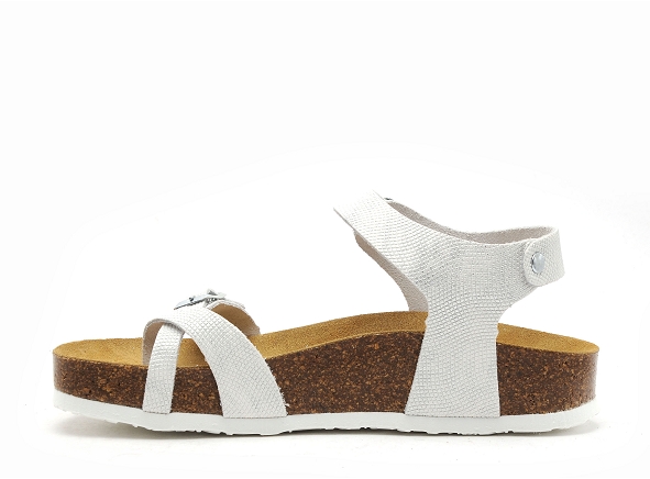 Plakton nu pieds plats femme cp zomba 341016 blanc