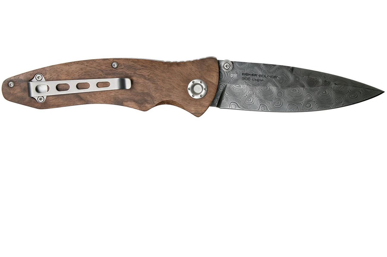 Böker Tirpitz Damast Wood Limited Edition 110192DAM zakmes