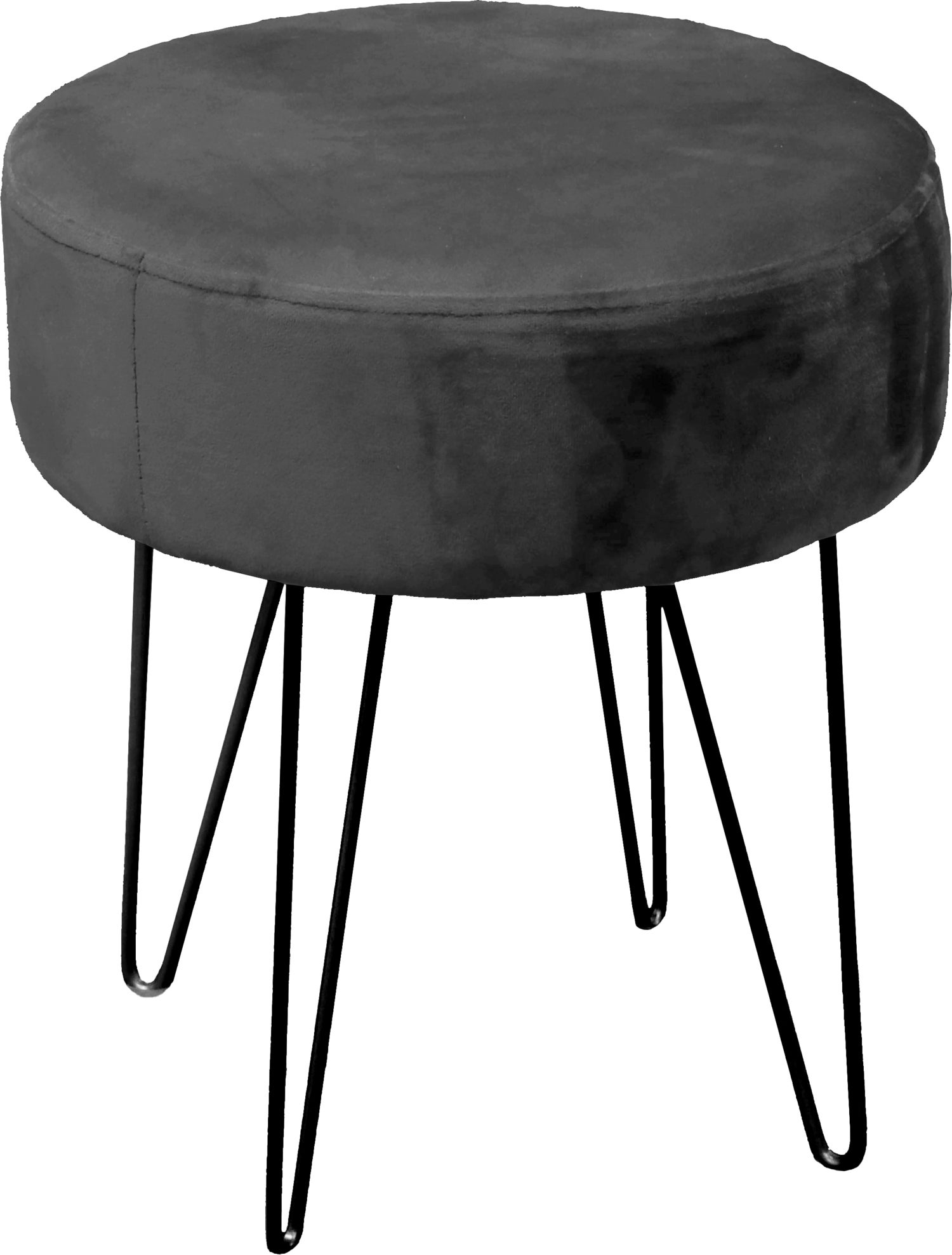 Unique Living kruk Davy grijs 40 x 35 cm