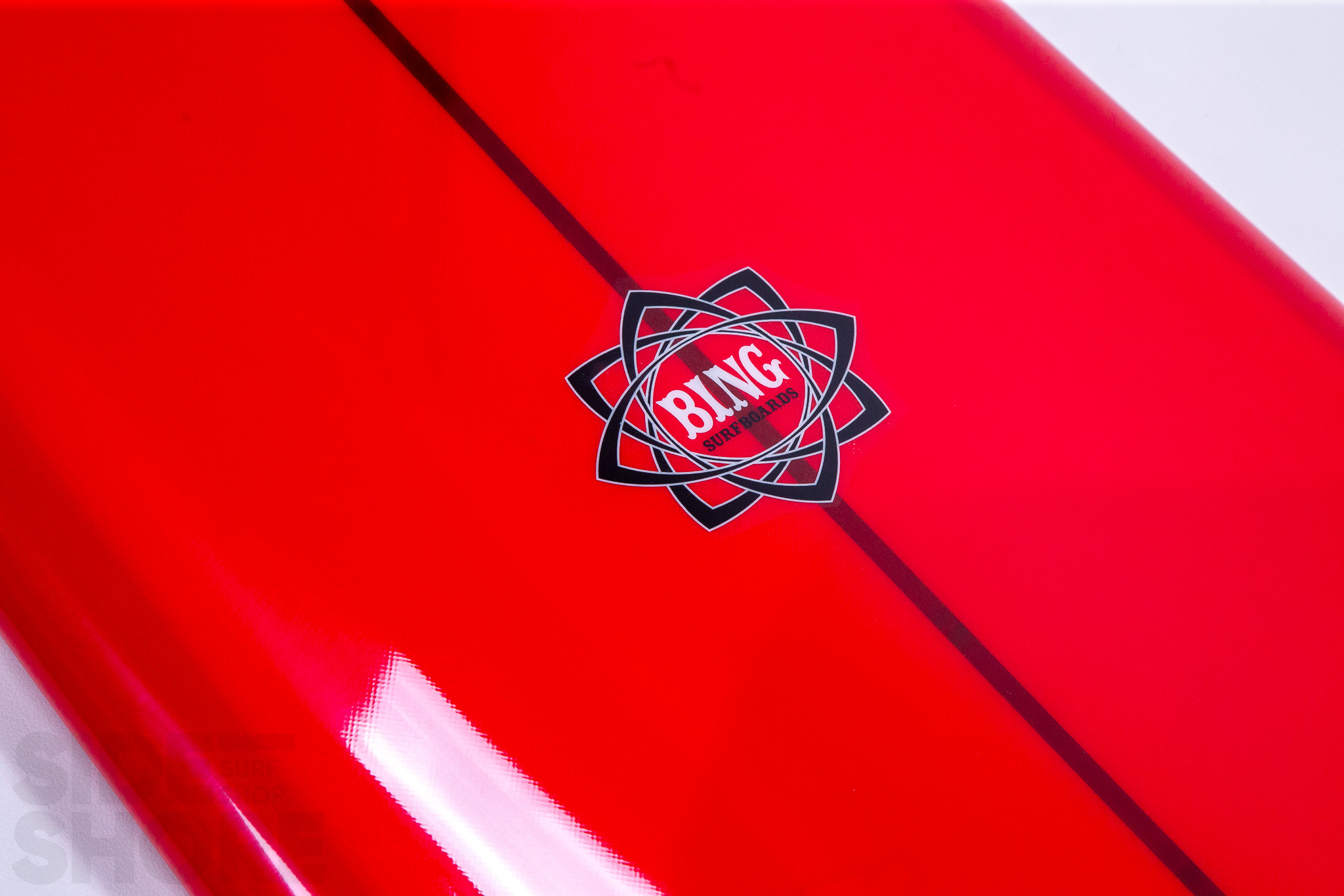 Bing Surfboards Spoiler - Tint Red   Volan   Polish - 9'4 x 22.87