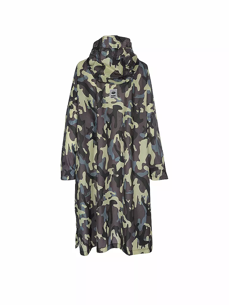 RAINKISS Regenjacke - Regenponcho Camo olive