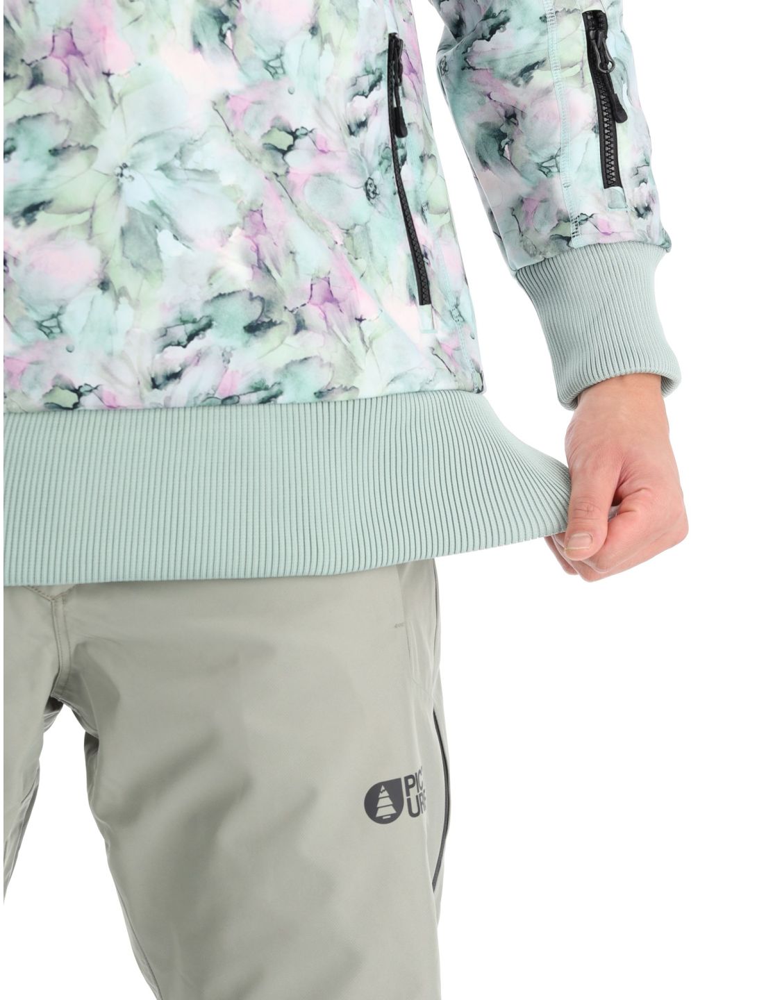 Printed softshell ski-jas heren