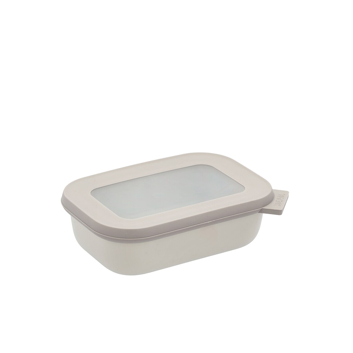 Mepal Rektangulær bolle m/lokk Nordic white