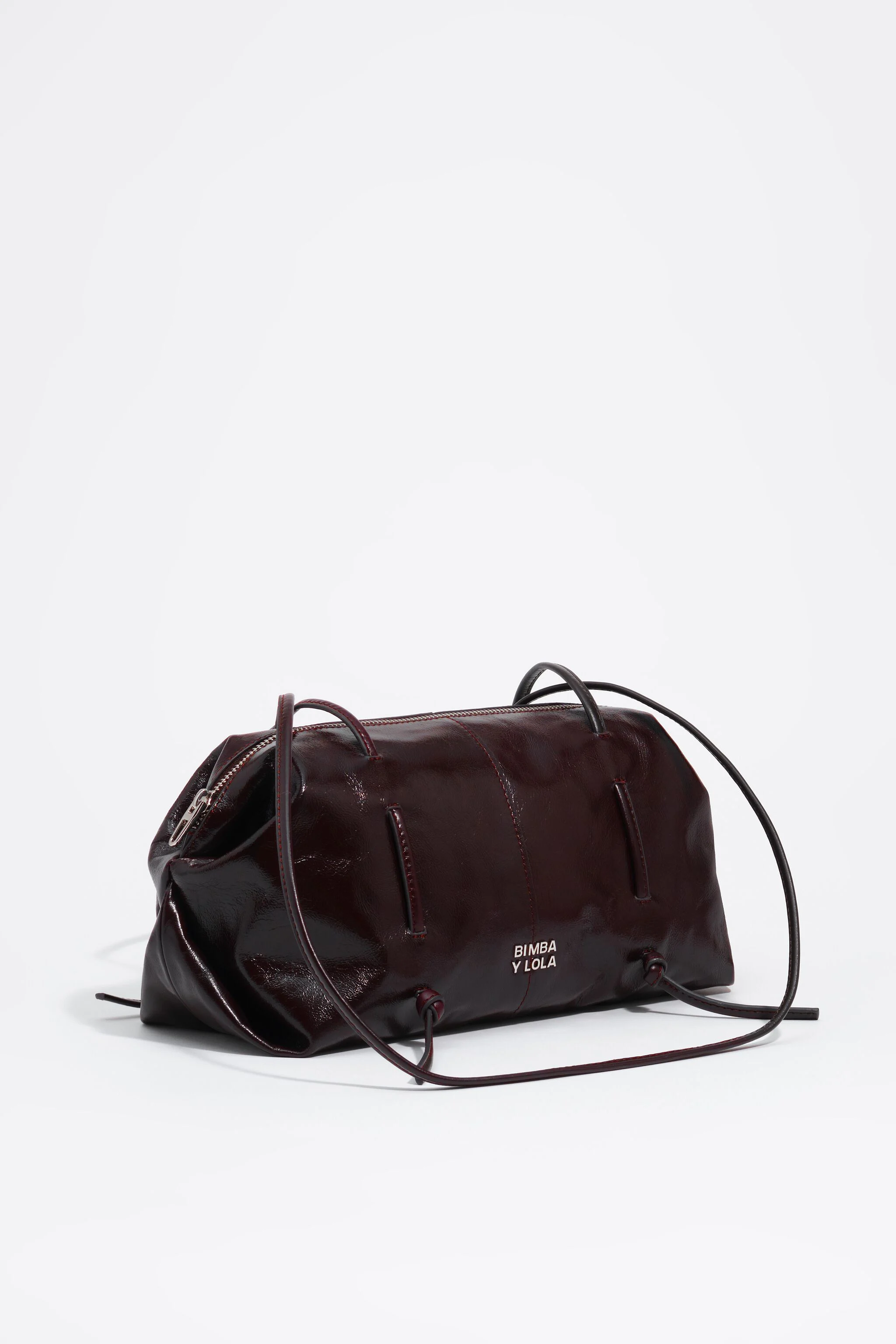 Bolsa Lolita de couro bordô