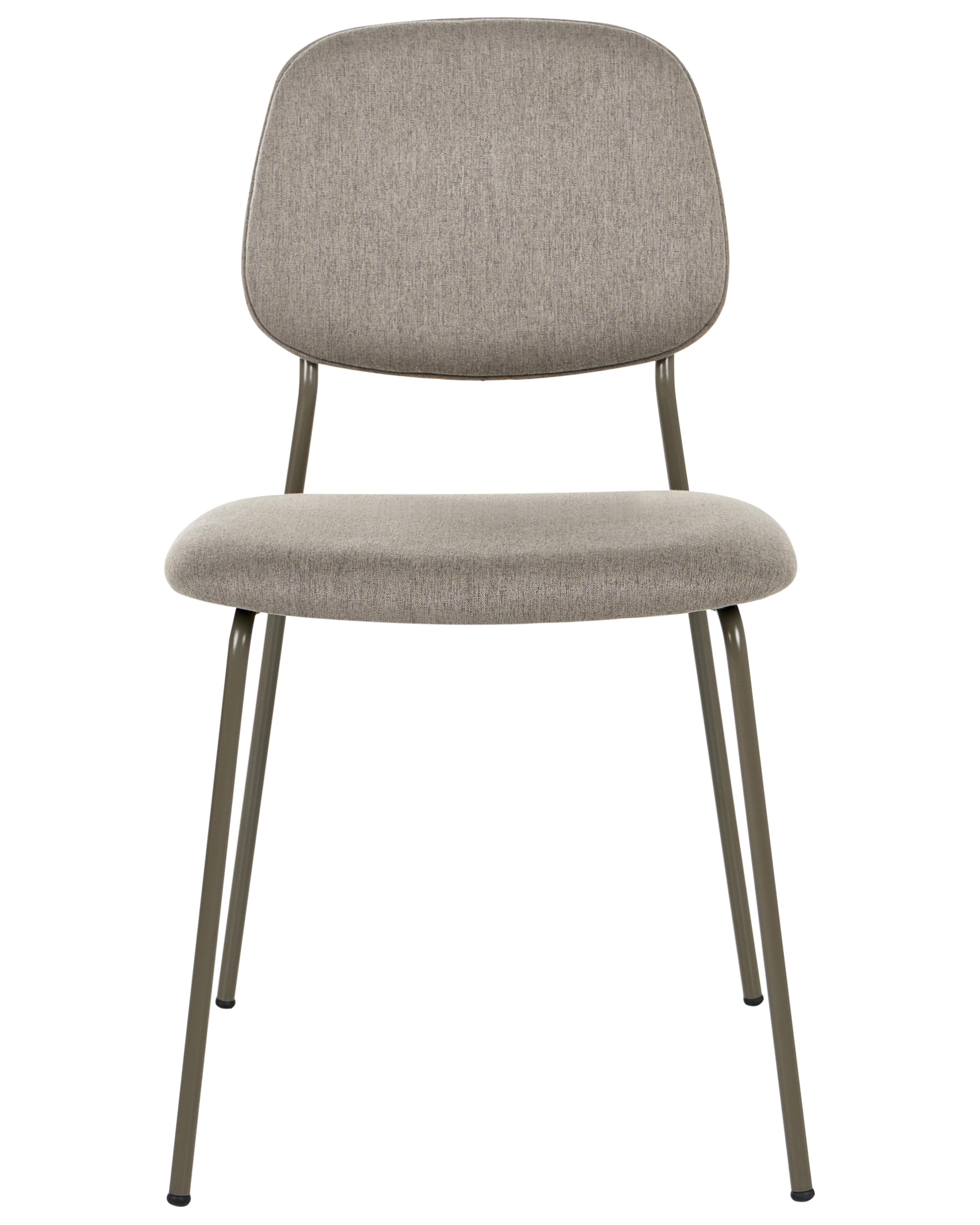 Set van 4 eetkamerstoelen RILEY Stof Taupe