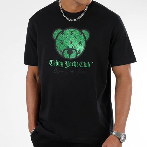 Tee Shirt Oversize Large Maison Vendome Paris Front Noir Emerald