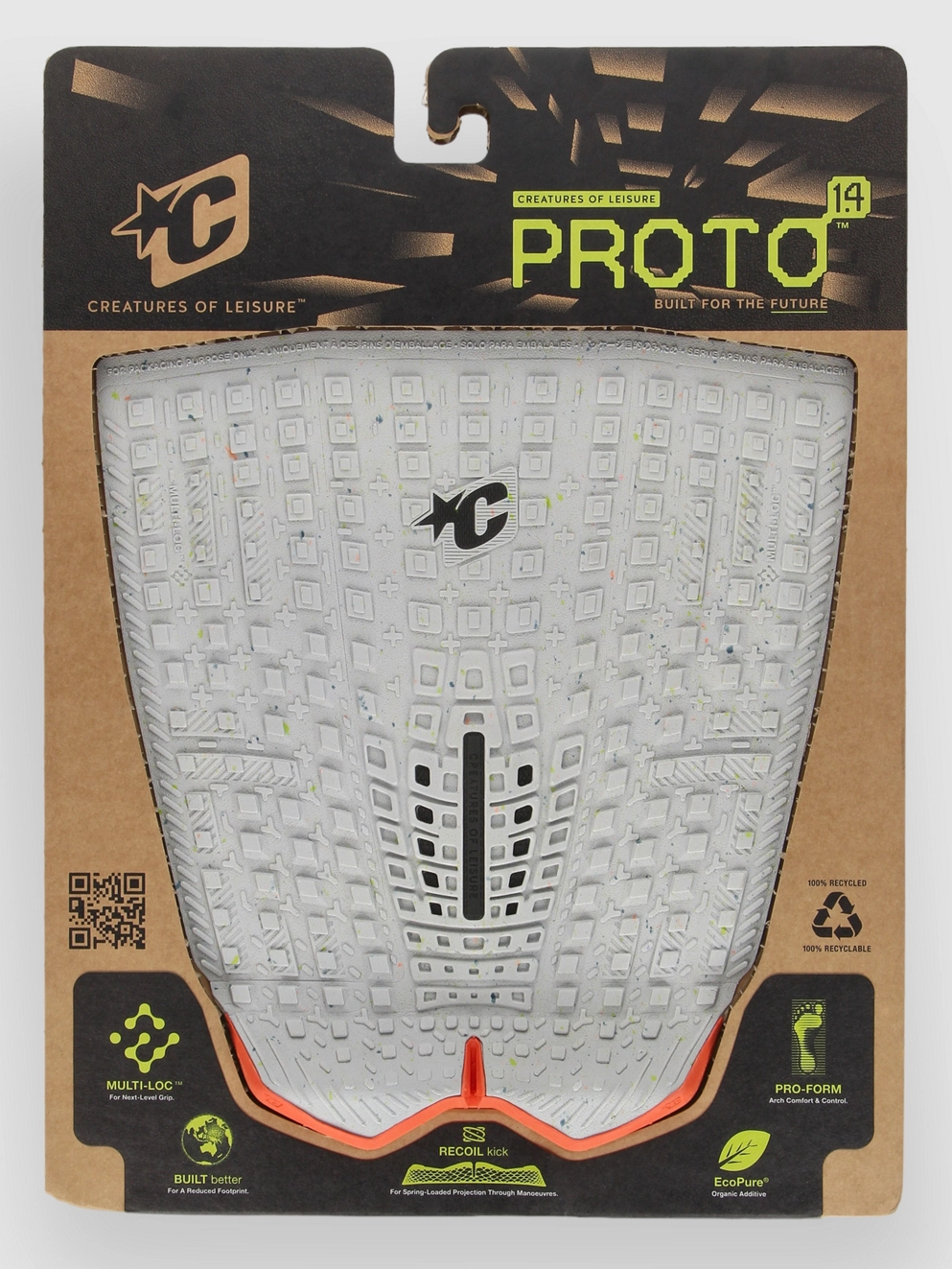Creatures of Leisure Proto 1.4 Eco Platinum Traction Pad eco platinum speckle/flur