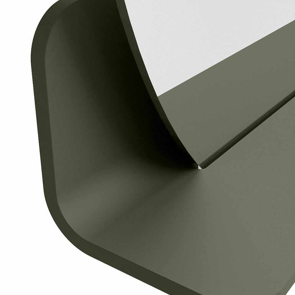 Mondiaz Spot spiegel rond Ø70cm met planchet army