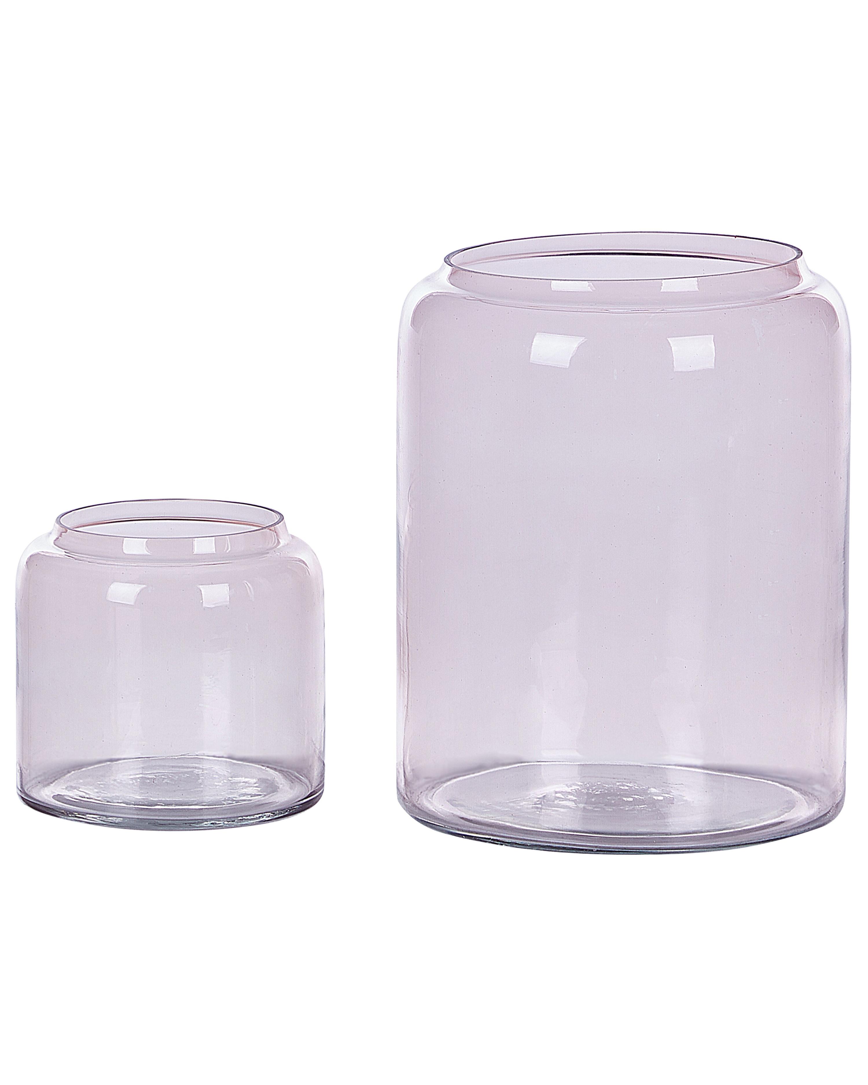 Decoratieve vaas RASAM Glas 20/11 cm Pastelroze