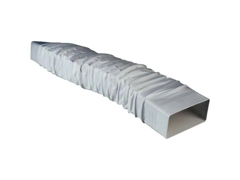 Wallair N15898 Fladkanals-ventilationssystem 150 Fleksibel firkantet rør-adapter