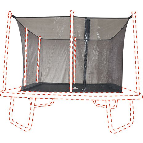 Sikkerhedsnet til trampolin Extreme 336x336