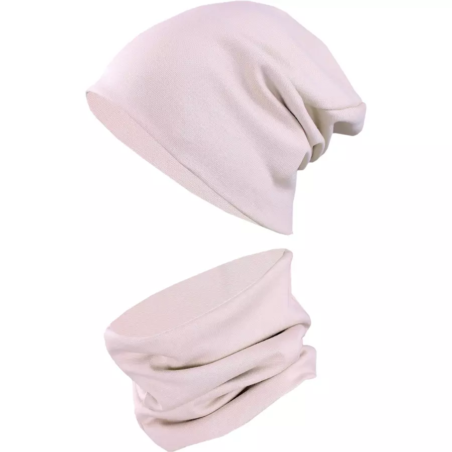 TupTam Unisex Kinder Beanie Mütze Schlauchschal Set rosa