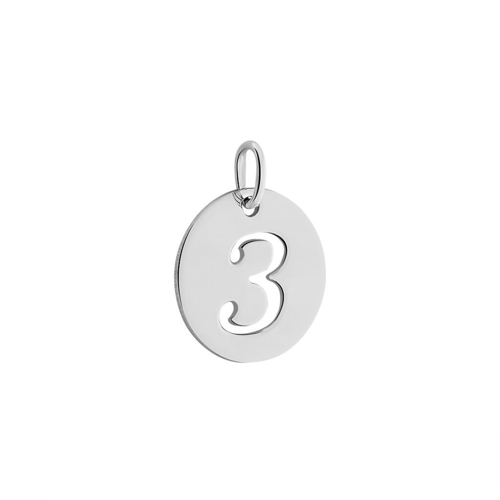 Pendentif Efiso Argent Blanc