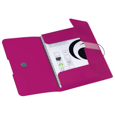 Herlitz Gummizugmappe PP A4 Opak Beere easy ergo to go