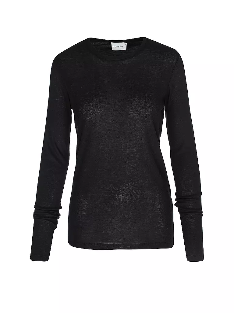 CLOSED Langarmshirt schwarz