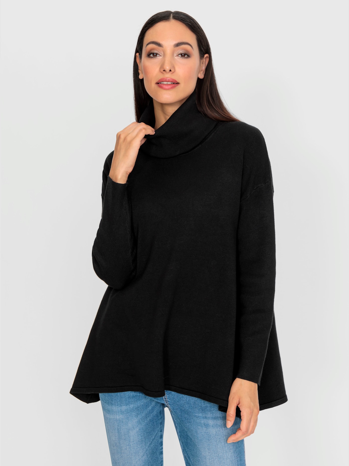 Pull col roulé flatteur
