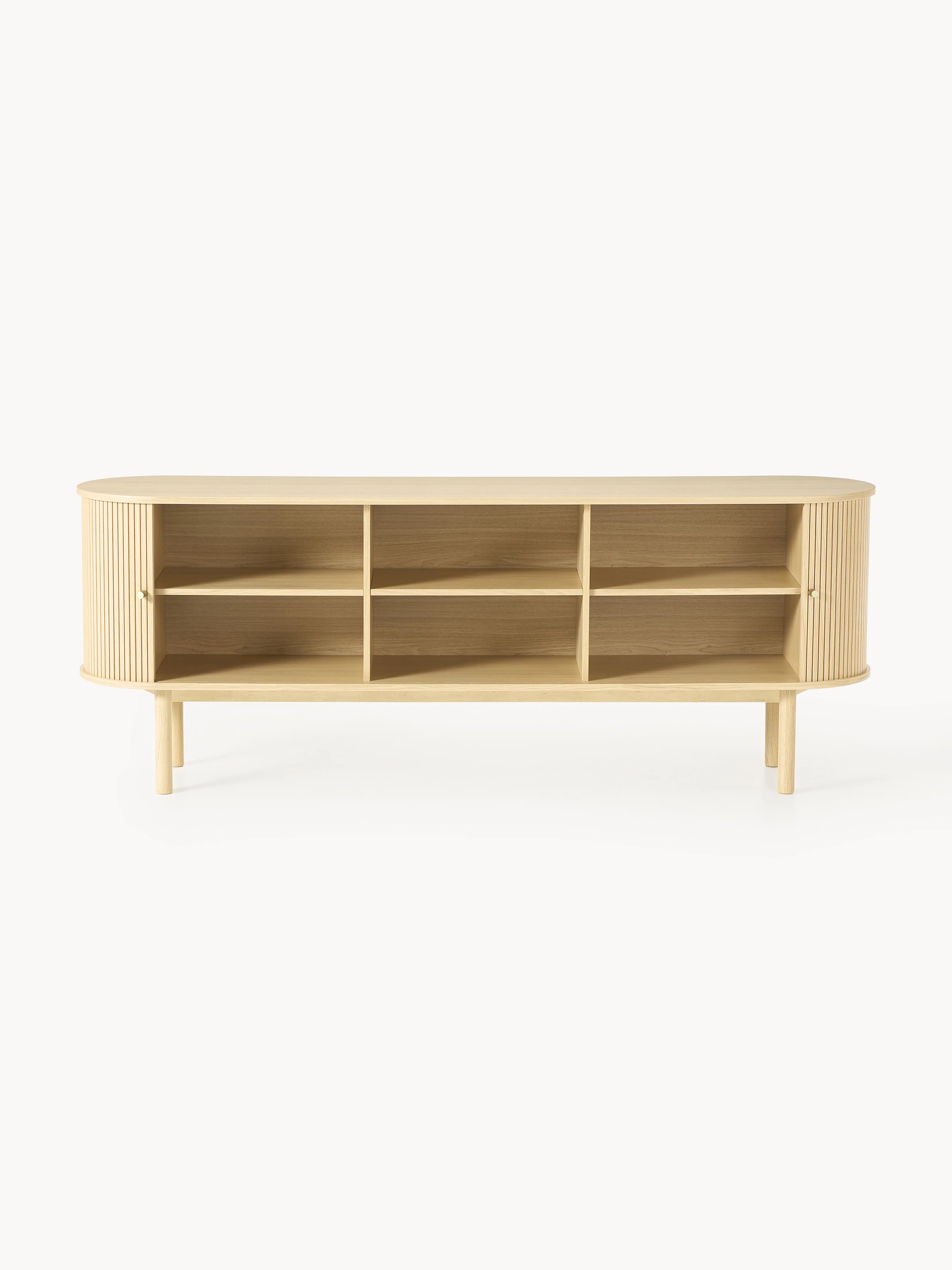 XL-dressoir Calary met geribde voorzijde