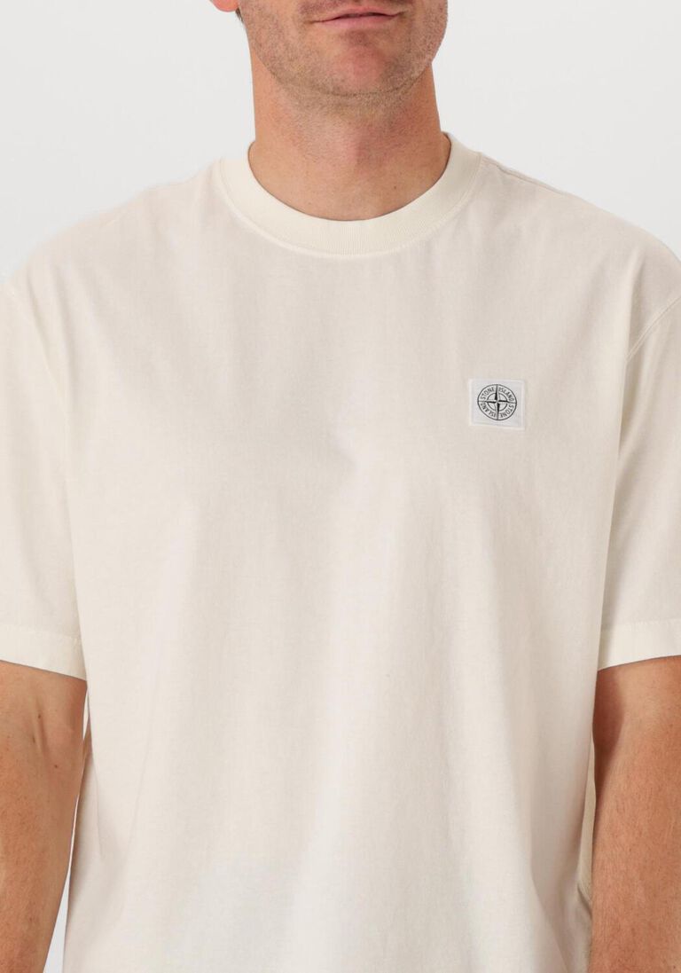 witte stone island t-shirt ss t shirt