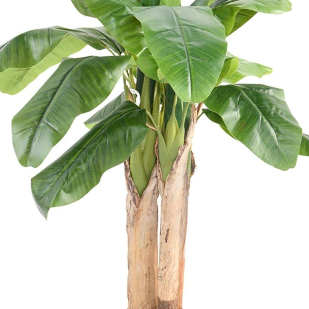 Bananier artificiel en pot 3 troncs naturel h 132 cm vert - choisissez votre hau