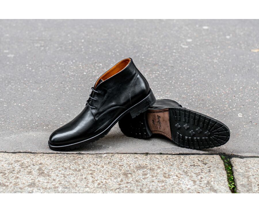 Desert boots homme Noir - WARWICK GOMME