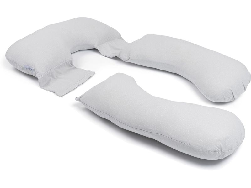 Doomoo Seitenschläfer & Stillkissen Maxxy Little Dots Grau Kissen für Seitenschlafen und Stillen