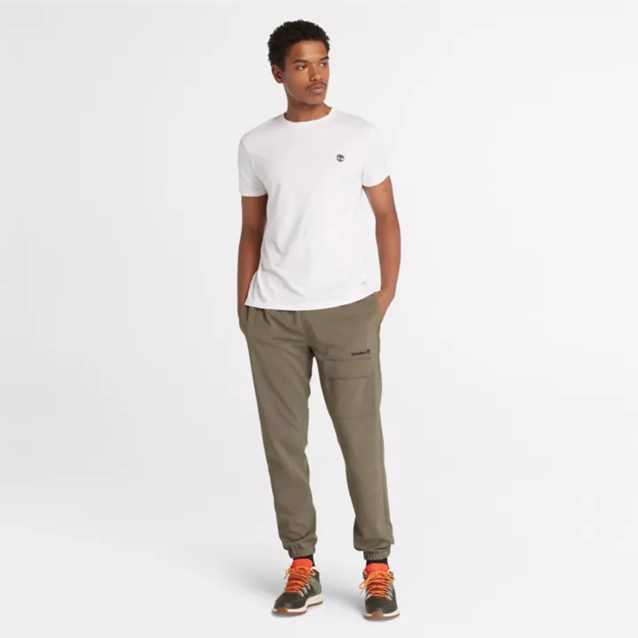 T-shirt coupe slim Dunstan River pour homme en blanc