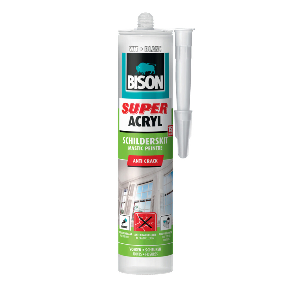 Bison Super Acrylaat Schilderskit Wit300 ml
