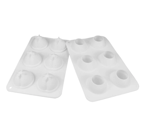(6-fach) Silikon Trend Früchte Kuchen Form DIY Gussform für Virale Frucht Desserts - Pfirsich