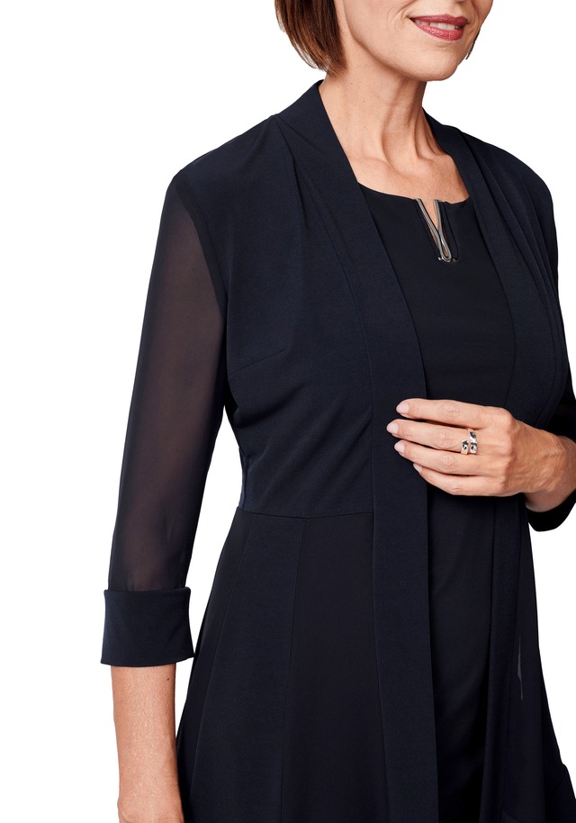 HERMANN LANGE Collection Longblazer »Liliana«, aus Jersey und Chiffon