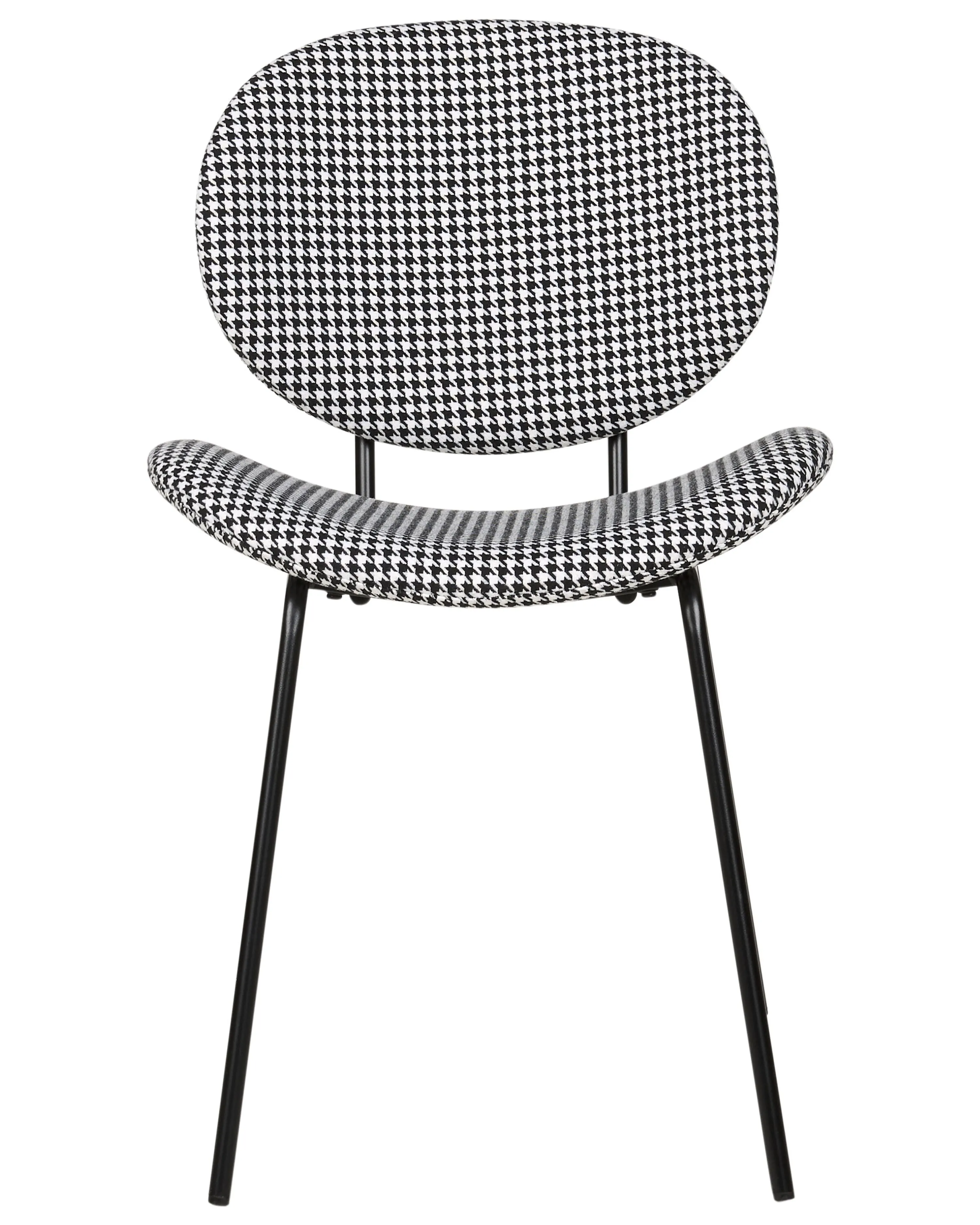 Set van 2 eetkamerstoelen LUANA Zwart/wit