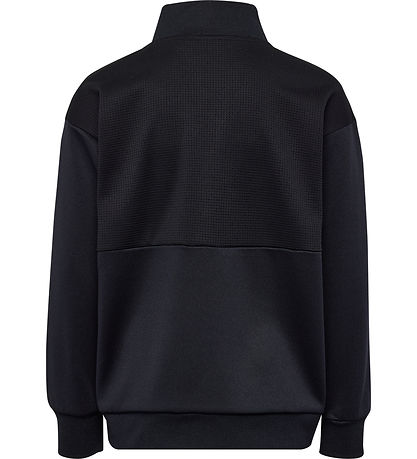 Hummel Cardigan - Waffel - hmlOdin Zip - Black/Asphalt